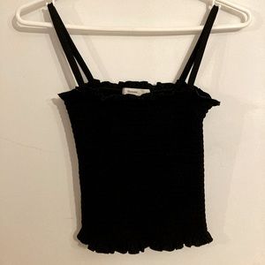 Cropped Ruffle Tank